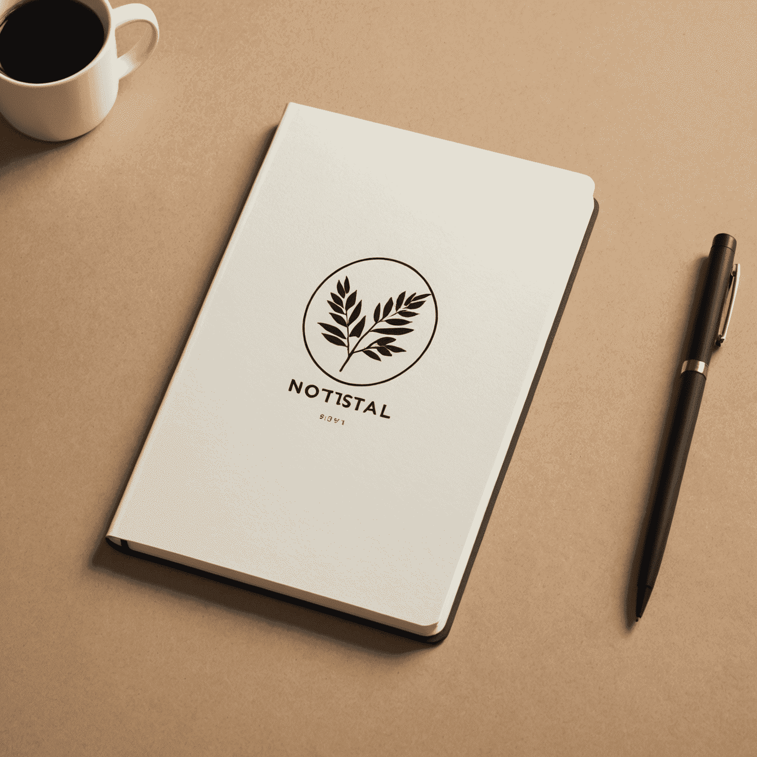 Aiworkspacehome logo - a minimalist design featuring a stylized notebook with a smart pen