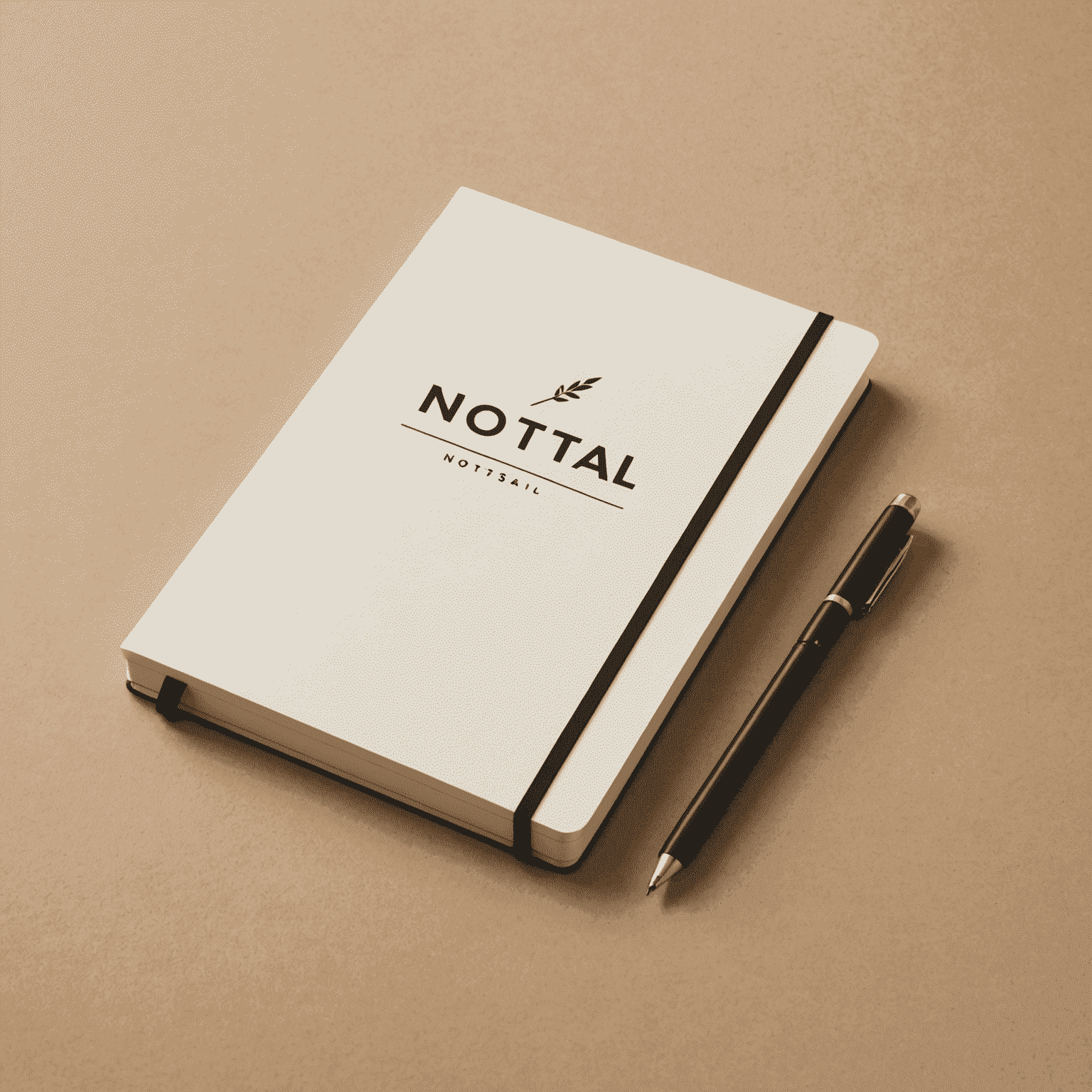 Aiworkspacehome logo - a minimalist design featuring a stylized notebook with a smart pen